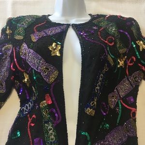 Beaded celebration jacket